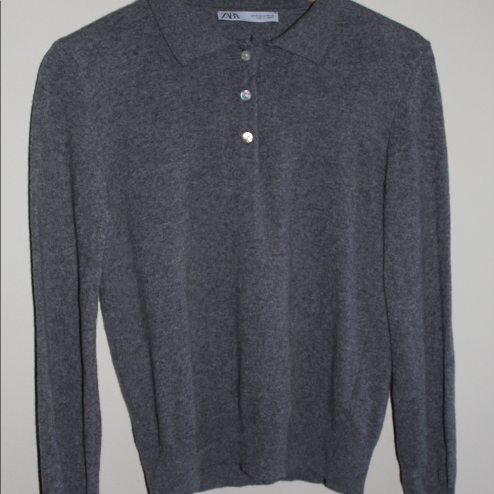 Zara lightweight collared sweater.  Never worn.